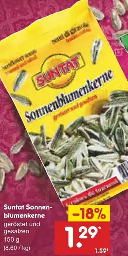 Netto Marken-Discount Suntat Sonnen- blumenkerne Angebot