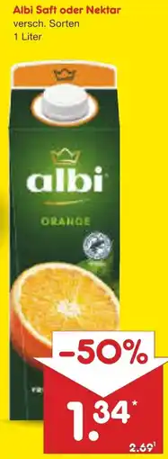Netto Marken-Discount Albi Saft oder Nektar Angebot
