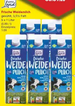 Netto Marken-Discount GUTES Land Frische Weidemilch Angebot