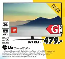 MEDIMAX LG NanoCell 4K 55NANO81A6A Angebot