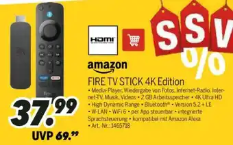 MEDIMAX amazon FIRE TV STICK 4K Edition Angebot