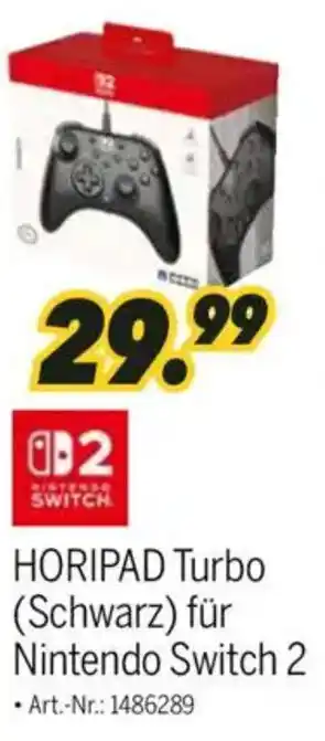 MEDIMAX NINTENDO SWITCH HORIPAD Turbo (Schwarz) für Nintendo Switch 2 Angebot
