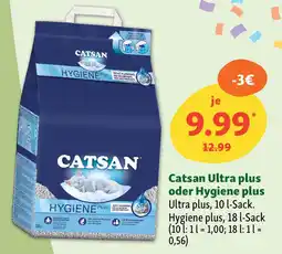 Fressnapf Catsan Ultra plus oder Hygiene plus Angebot