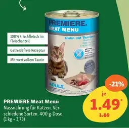 Fressnapf PREMIERE Meat Menu Angebot