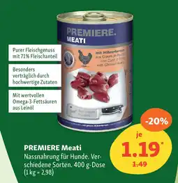 Fressnapf PREMIERE Meati Angebot