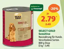 Fressnapf SELECT GOLD Sensitive Angebot