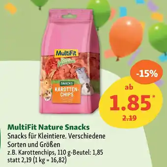 Fressnapf MultiFit Nature Snacks Snacks für Kleintiere. Verschiedene Sorten und Größen Angebot