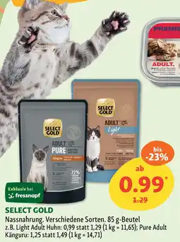 Fressnapf SELECT GOLD Nassnahrung Angebot