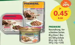 Fressnapf PREMIERE Nassnahrung Angebot