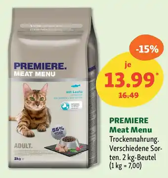 Fressnapf PREMIERE Meat Menu Trockennahrung Angebot