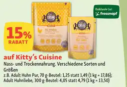 Fressnapf auf Kitty's Cuisine Nass- und Trockennahrung Angebot