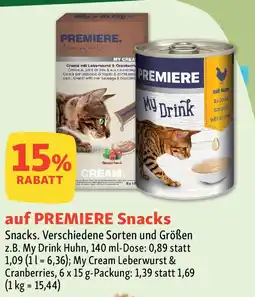 Fressnapf auf PREMIERE Snacks Angebot