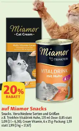 Fressnapf auf Miamor Snacks Angebot