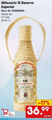 Netto Marken-Discount Millonario 15 Reserva Especial Angebot