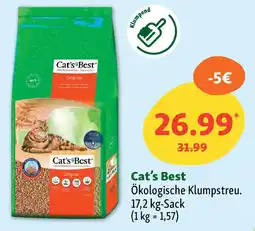 Fressnapf Cat's Best Ökologische Klumpstreu Angebot