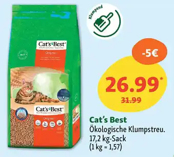 Fressnapf Cat's Best Ökologische Klumpstreu Angebot