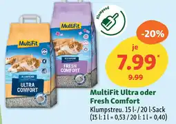 Fressnapf MultiFit Ultra oder Fresh Comfort Angebot