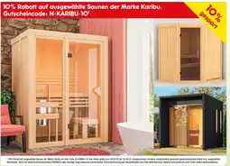Netto Marken-Discount 10% Rabatt auf ausgewählte Saunen der Marke Karibu. Gutscheincode: N-KARIBU-10 Angebot