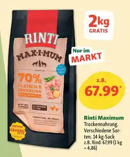 Fressnapf Rinti Maximum Trockennahrung Angebot
