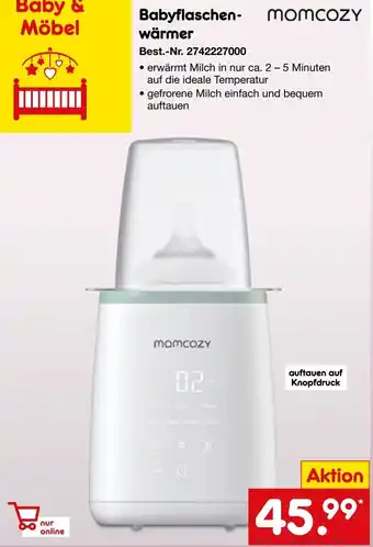 Netto Marken-Discount momcozy Babyflaschenwärmer Angebot