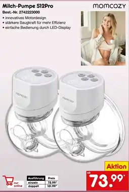 Netto Marken-Discount momcozy Milch-Pumpe S12Pro Angebot