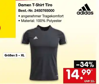Netto Marken-Discount adidas Damen T-Shirt Tiro Angebot