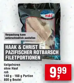 Handelshof HAAK & CHRIST PAZIFISCHER ROTBARSCH FILETPORTIONEN Angebot