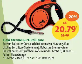 Fressnapf Flexi Xtreme Gurt-Rollleine Angebot