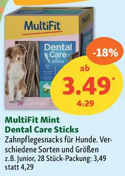 Fressnapf MultiFit Mint Dental Care Sticks Angebot