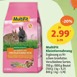 Fressnapf MultiFit Kleintiernahrung Angebot