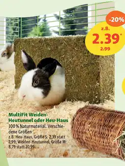 Fressnapf MultiFit Weiden- Heutunnel oder Heu-Haus Angebot