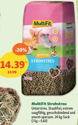 Fressnapf MultiFit Strohstreu Angebot