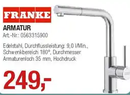 Opti Wohnwelt Franke armatur Angebot