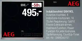 Opti Wohnwelt AEG Induktionsfeld G1641KS Angebot