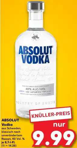 Kaufland ABSOLUT Vodka Angebot