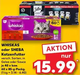 Kaufland WHISKAS oder SHEBA Katzenfutter Angebot