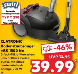 Kaufland CLATRONIC Bodenstaubsauger BS 1300 N Angebot