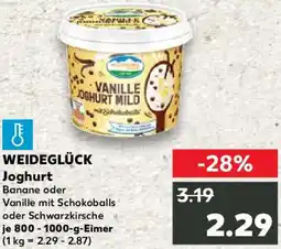 Kaufland WEIDEGLÜCK Joghurt Angebot