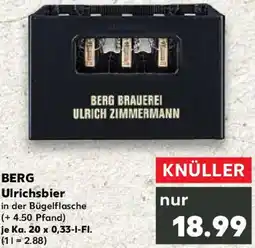 Kaufland BERG Ulrichsbier Angebot