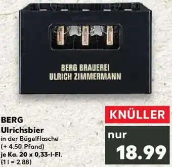 Kaufland BERG Ulrichsbier Angebot