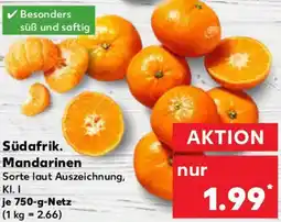 Kaufland Südafrik. Mandarinen Angebot