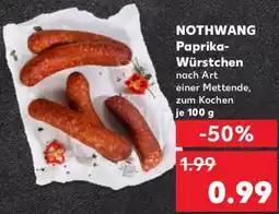 Kaufland NOTHWANG Paprika Würstchen Angebot