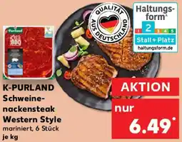 Kaufland K-PURLAND Schweinenackensteak Western Style Angebot