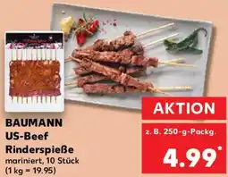 Kaufland BAUMANN US-Beef Rinderspieße Angebot