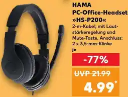 Kaufland HAMA PC-Office-Headset HS-P200 Angebot