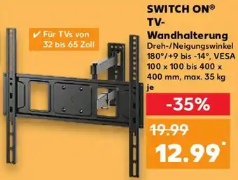 Kaufland SWITCH ON TV Wandhalterung Angebot