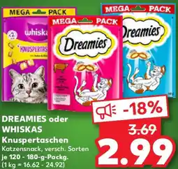 Kaufland DREAMIES oder WHISKAS Knuspertaschen Angebot