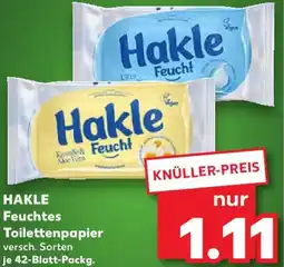 Kaufland HAKLE Feuchtes Toilettenpapier Angebot