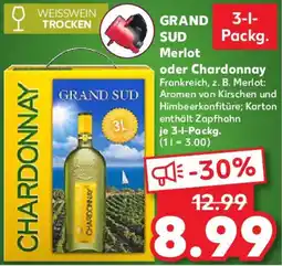 Kaufland GRAND SUD Merlot oder Chardonnay Angebot