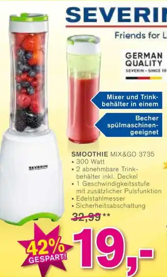 KODi Severin Smoothie Mix&Go 3735 Angebot